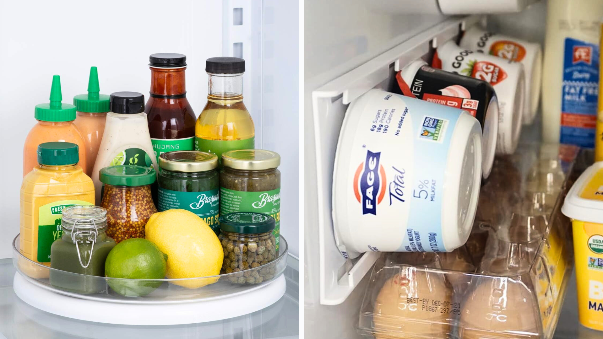 If You Have A Hard Time Keeping Your Fridge Organized, These Space-Saving  Products Are For You