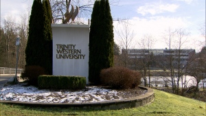 Trinity Western University's plans to build a law school are being questioned by Canadian deans. Jan. 17, 2013. (CTV)