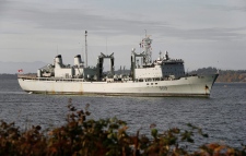 Two Canadian warships collide