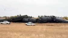 RCMP on scene of train derailment in Saskatchewan