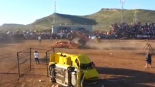 Monster truck at 'Extreme Aeroshow' in Mexico