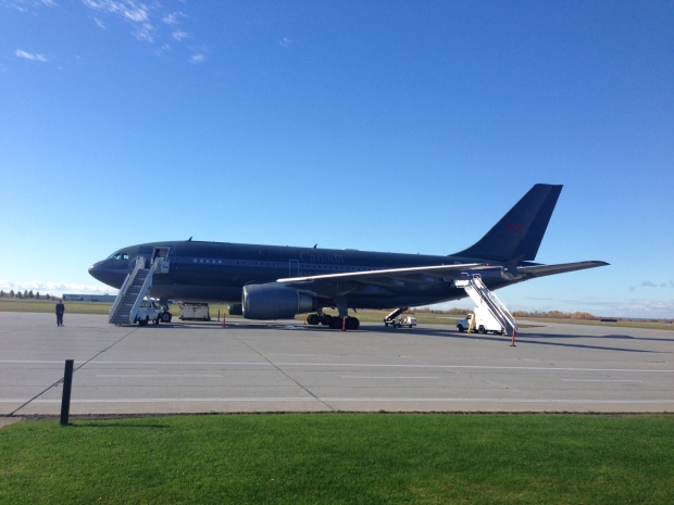 PM Harper's grey plane
