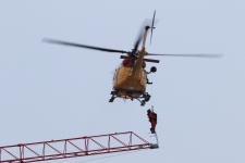 Chopper rescues crane operator in Kingston