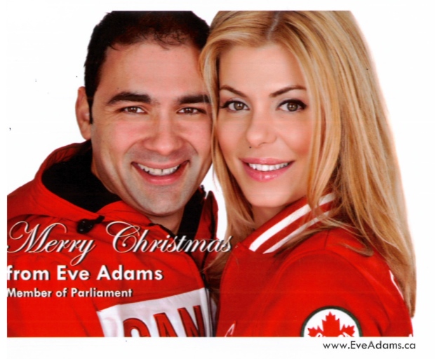 Eve Adams Christmas Card