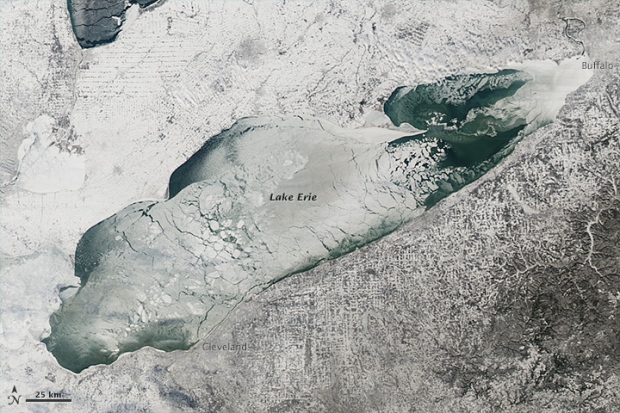 Great Lakes freeze over