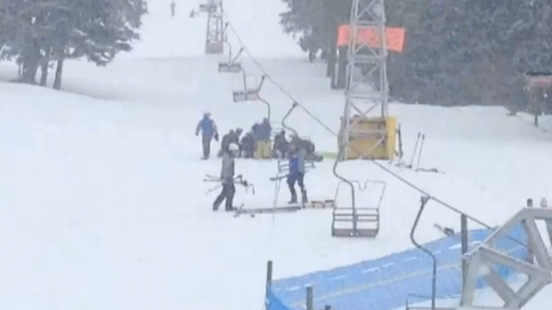 Four people were injured, two critically, after a chairlift incident at Crystal Mountain Ski Resort in B.C. on Saturday, March 1, 2014.