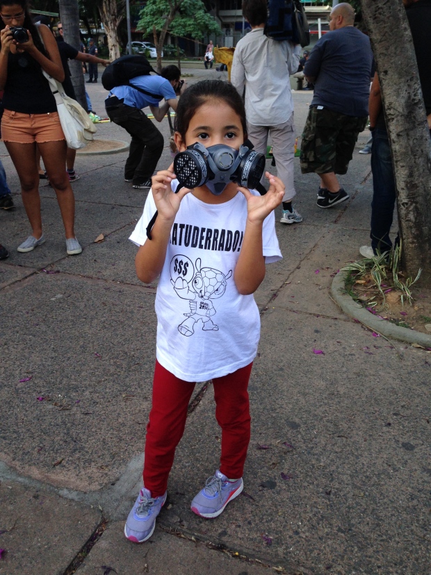 Kid protester