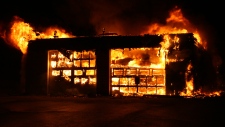 Fire in Millville, N.B.
