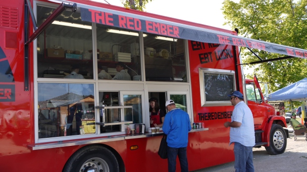 Winnipeg's "Red Ember" Pizza Truck