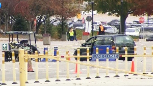 One man is dead another is in hospital with life-threatening injuries after a double stabbing in the parking lot of Canada’s Wonderland on Saturday, Oct. 26, 2014.