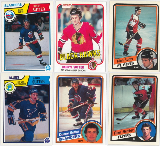 Hockey cards of the Sutter brothers