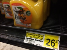 Orange juice in Nunavut