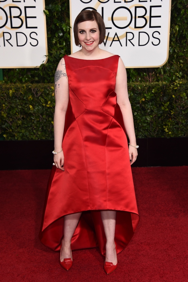 Golden Globe Fashion Lena Dunham