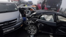 100 car pileup leaves 2 dead, at least 60 injured
