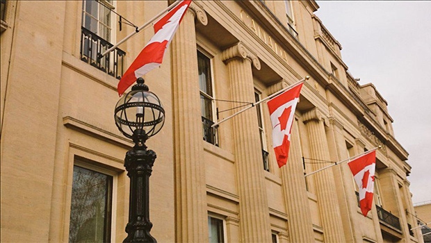The facade of Canada House