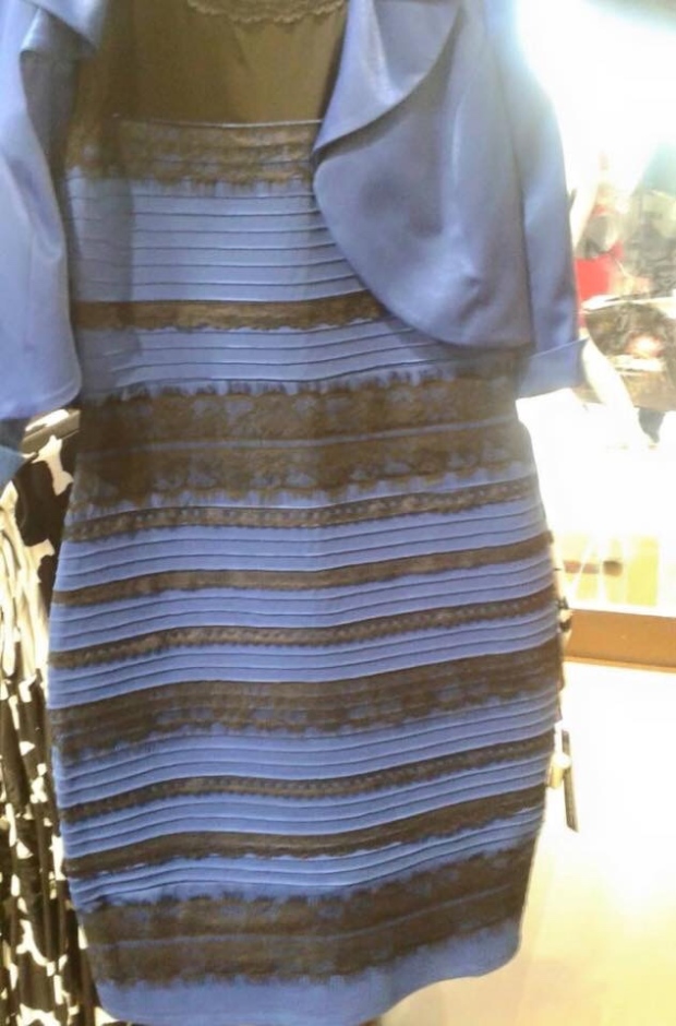 Black and blue or white and gold?