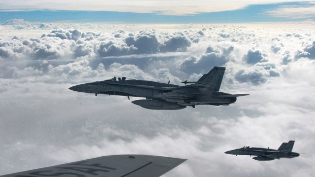 Royal Canadian Air Force CF-18 Hornets over Iraq