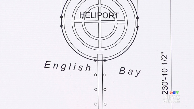 Fake plans for Point Grey heliport