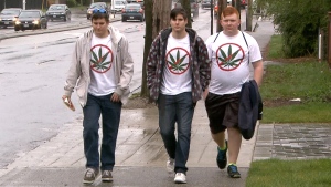High school students in Surrey, B.C., were hoping to send a strong anti-pot message by wearing special T-shirts.