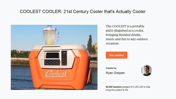 Kickstarter Coolest Cooler