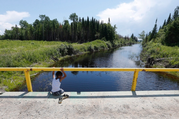 Shoal Lake 40 First Nation man-made channel