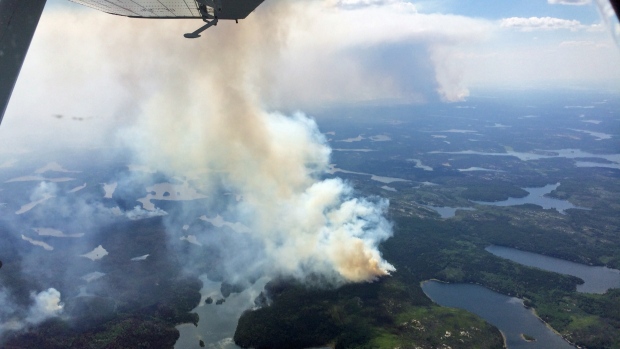 Wildfires burning in northern Saskatchewan