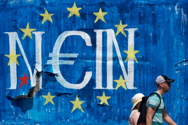 Greek bailout graffiti