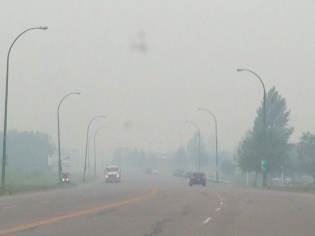 Smoky scene in Prince Albert