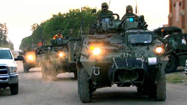 Canadian Forces in Saskatchewan firefight