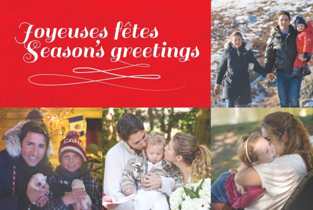 PM Trudeau's 2015 holiday card