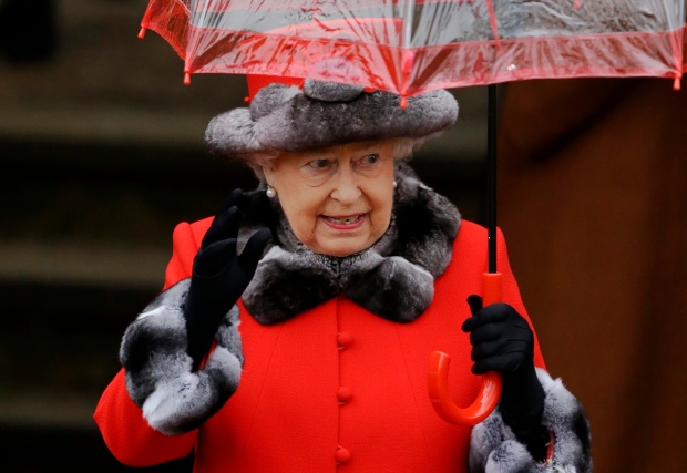 Queen Elizabeth on Christmas Day