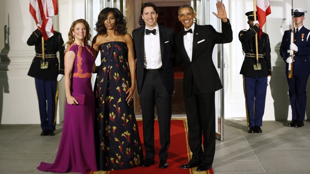 PM Trudeau arrives at state dinner in Washington