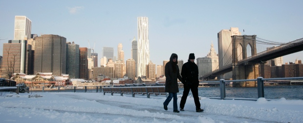 Couple in New York (AP/Peter Morgan)