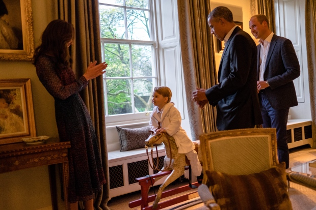 Prince George meets Obama