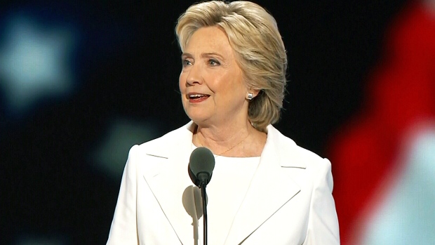 Democratic presidential nominee Hillary Clinton