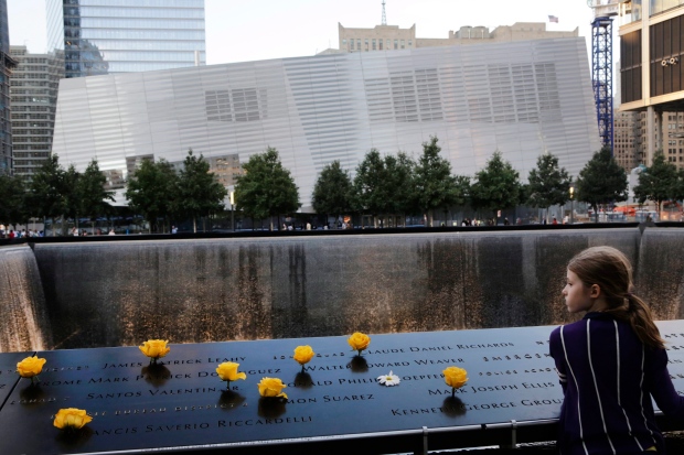 World Trade Center Visitors at 9-11 Memorial Park