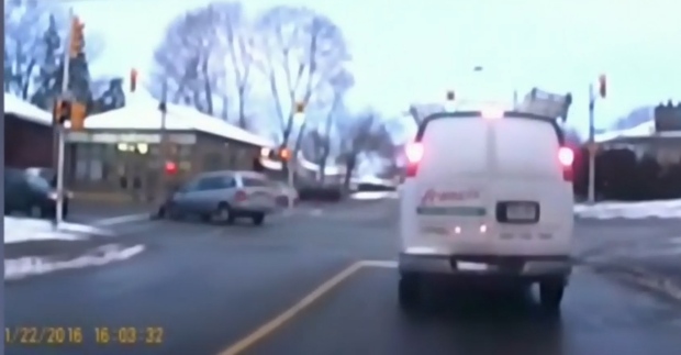 Dramatic dashcam video captures moment woman, son struck on Ottawa street