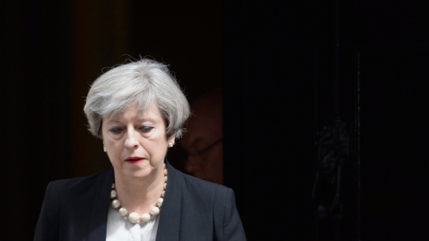U.K. Prime Minister Theresa May in London