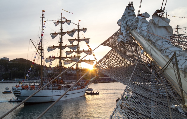 Tall ships in Quebec City