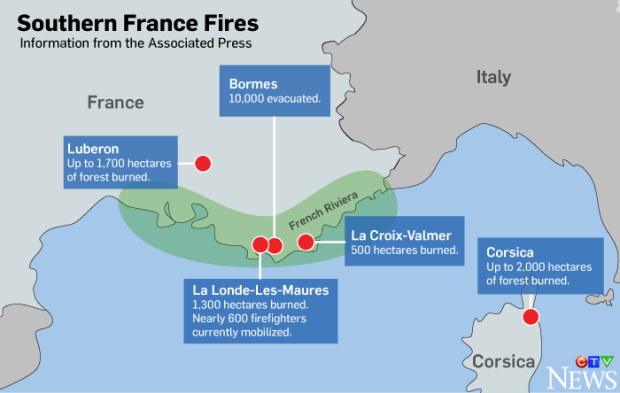 Southern France Fires
