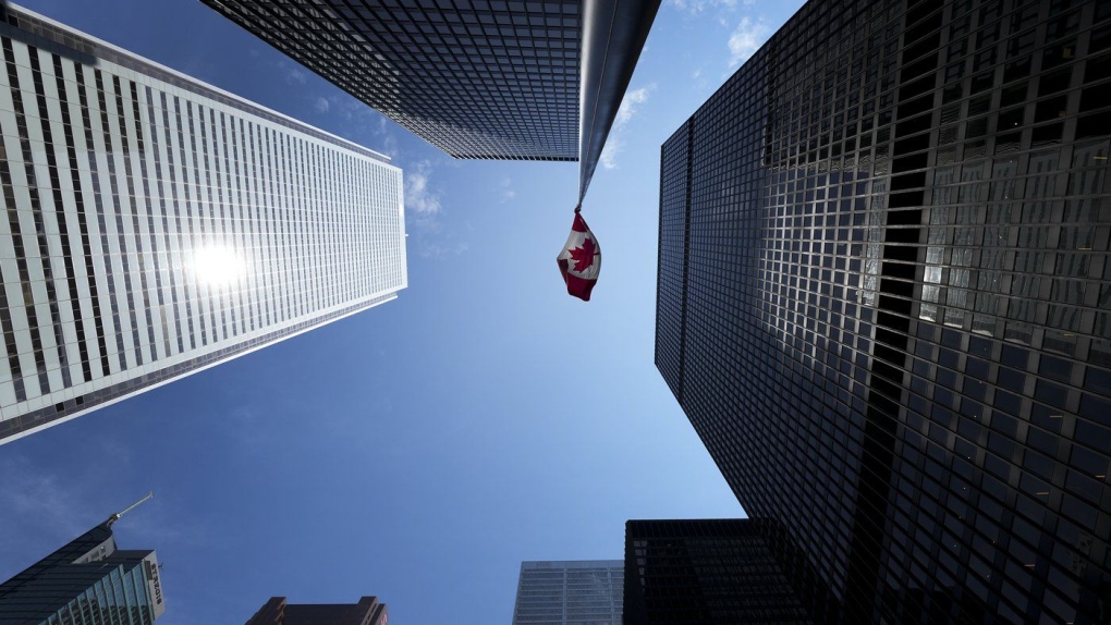 The Bay Street financial district is shown in Toronto on August 5, 2022. THE CANADIAN PRESS/Nathan Denette