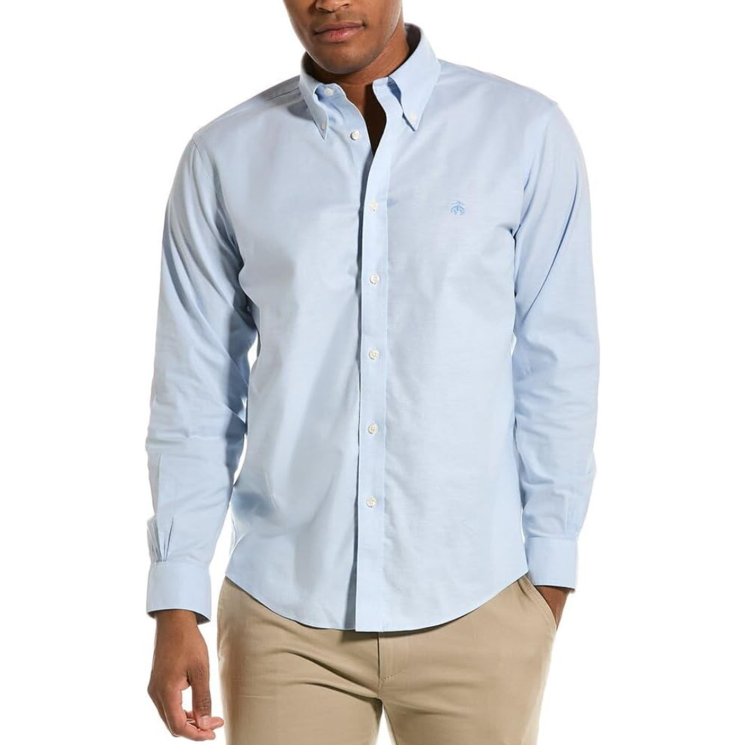 Men's Slim Fit Stretch Cotton Poplin Shirt - Men's Button Down Shirts - New  In 2024
