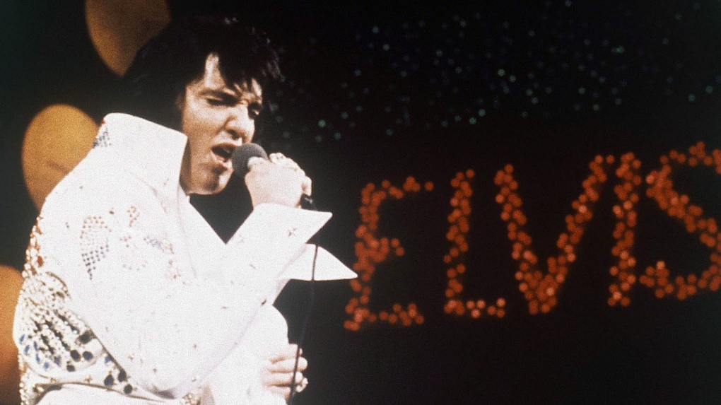This 1972 file photo shows Elvis Presley during a performance.  (AP Photo, files) (AP Photo, file)