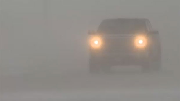 Blowing snow and reduced visibility causing road closures in Manitoba