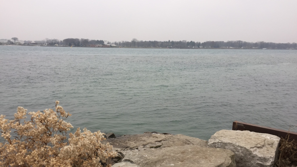Driver suffers minor injuries after sliding into St. Clair River