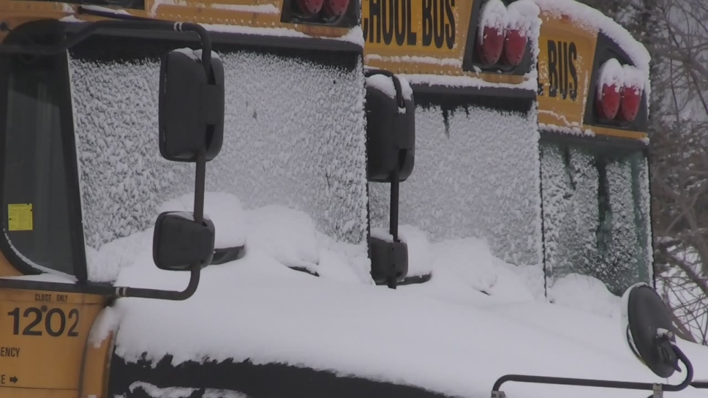 Impending winter storm cancels school buses, closes some schools across region