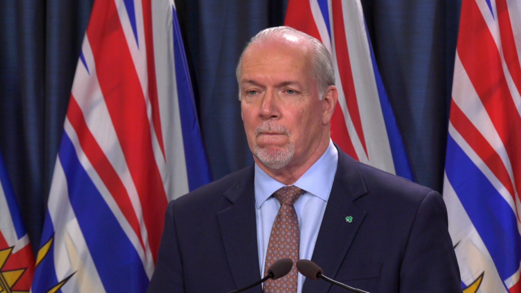 'That level of stupidity': Horgan condemns protesters who yelled at health-care worker, obstructed car