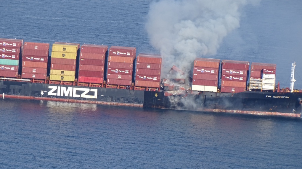 MV Zim Kingston's lost cargo containers still a deep concern for Vancouver Island communities