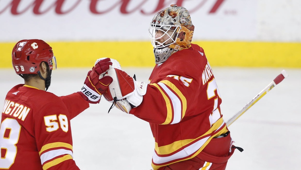 Markstrom stops 19 pucks in shutout, Lindholm nets 30th as Flames blank Red  Wings