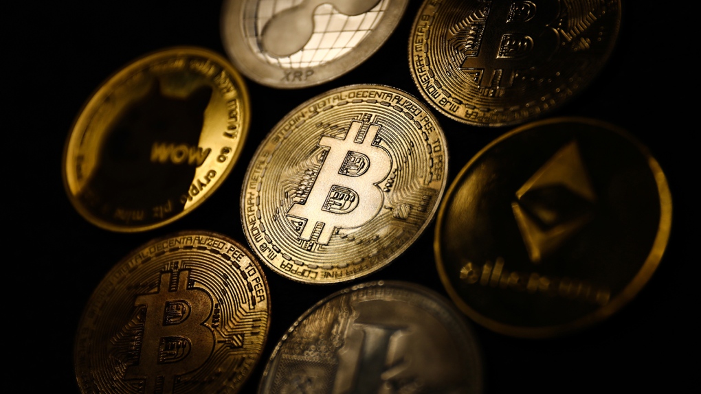 Coins bearing the Bitcoin logo are pictured in Krakow, Poland in this file photo. (Jakub Porzycki/NurPhoto/Getty Images/CNN)